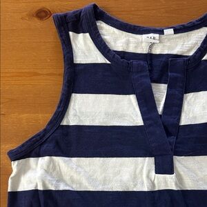 GAP Navy and White Striped Maxi Dress